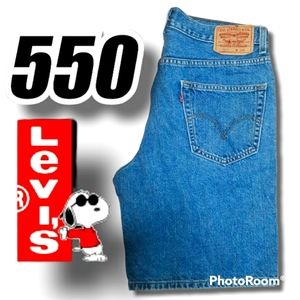 🍍 LEVI'S Strauss & Co Vintage 550 Relaxed Fit Men Jean Short's Size 34 🩳🩳
